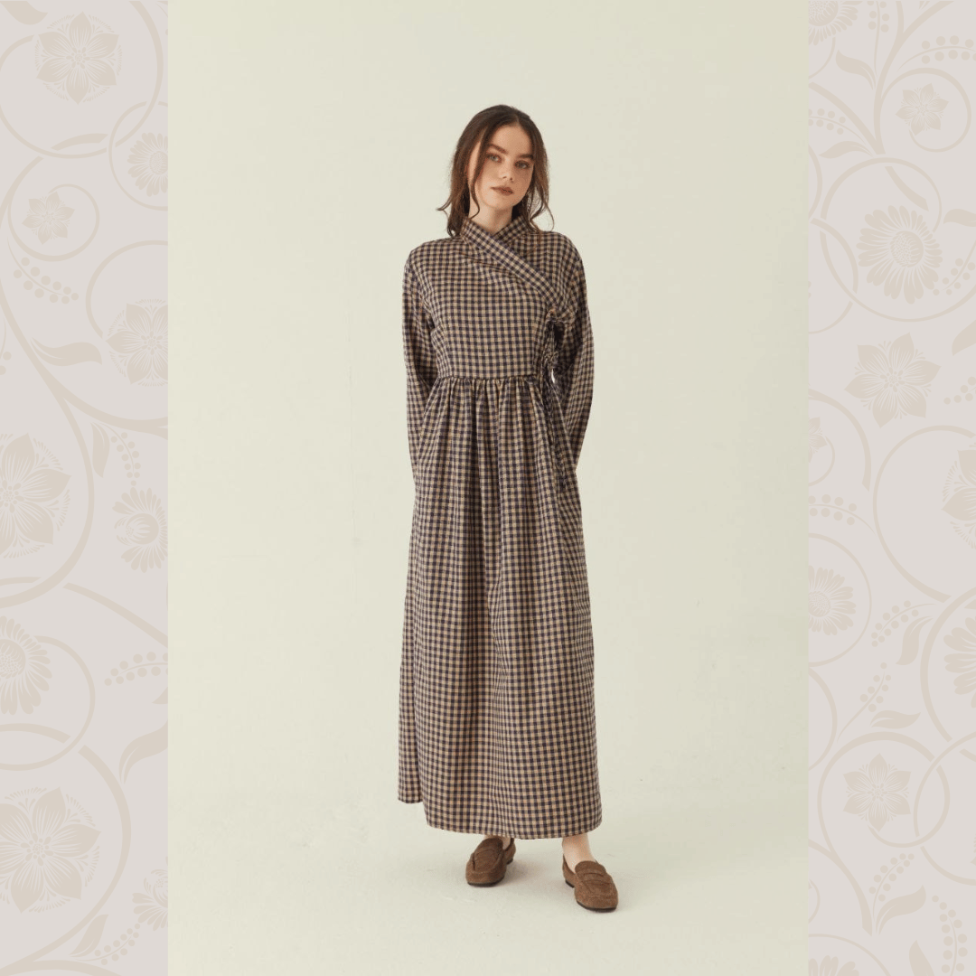 #Farbe_Navy-Beige Kariert