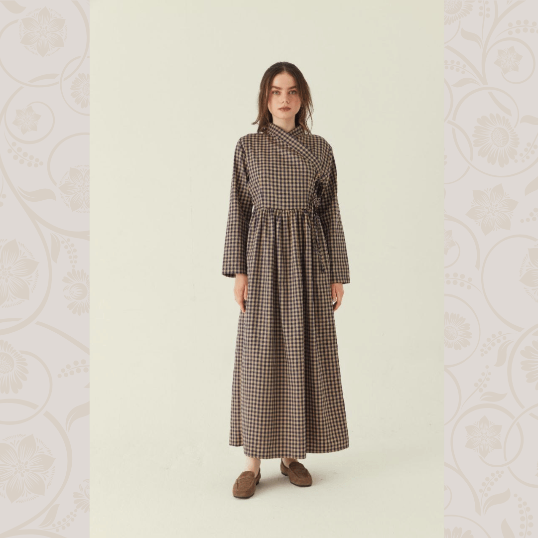 #Farbe_Navy-Beige Kariert